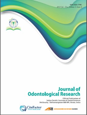 J Odontol Res 2014 Volume 2 Issue 2